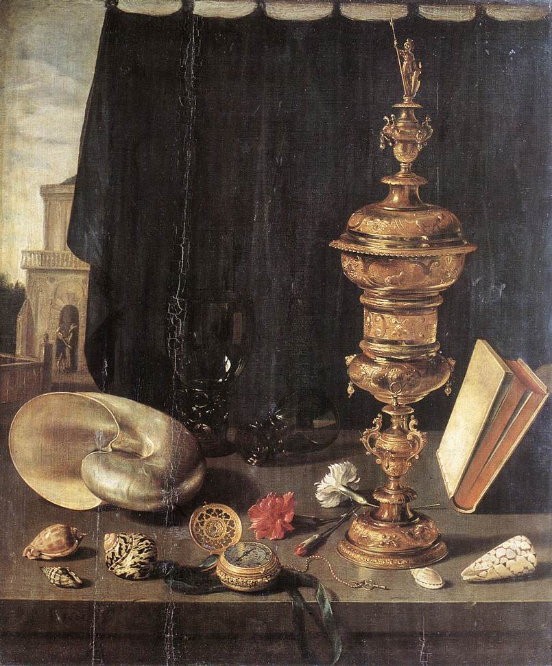 CLAESZ, Pieter Still-life with Great Golden Goblet fg